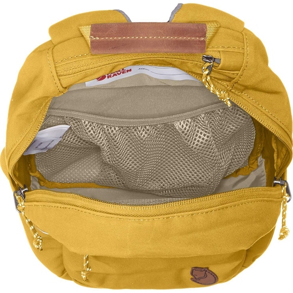NWT Fjallraven Raven Mini Backpack in Ochre Yellow - Picture 4 of 5